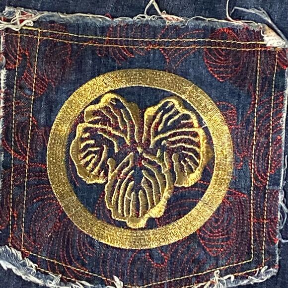 Red Monkey RMC Vintage Denim Skater Shorts SIZE 40 M Ksohoh Monkey King Pocket - Picture 11 of 14